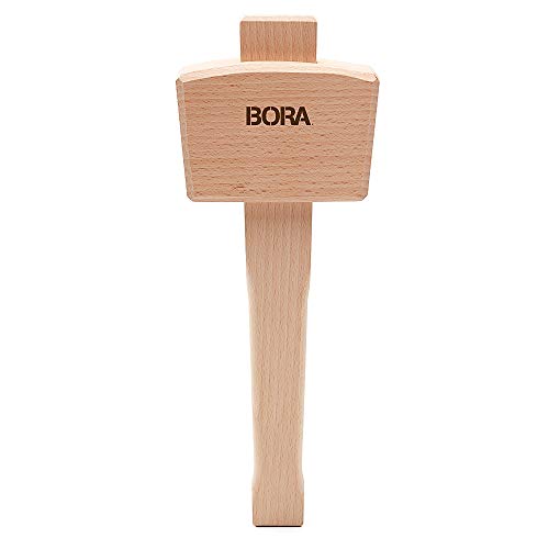 Wooden Mallet 4 ½” Bora 540049, The Well-Balanced Beechwood Woodworking Mallet That’s Ideal for Solid, Damage-Free Striking