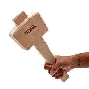 Wooden Mallet 4 ½” Bora 540049, The Well-Balanced Beechwood Woodworking Mallet That’s Ideal for Solid, Damage-Free Striking