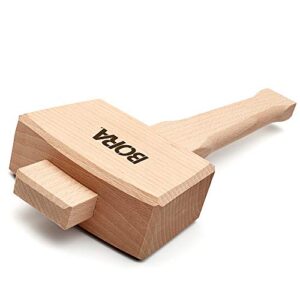 Wooden Mallet 4 ½” Bora 540049, The Well-Balanced Beechwood Woodworking Mallet That’s Ideal for Solid, Damage-Free Striking