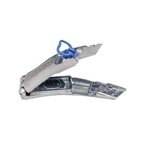 Bon Tool 15-500 Dolphin Knife Heavy Duty Anti Slip Utility Knife- Box Cutter with Holster, Ultra Sharp, Quick Blade Change Mechanism with Lock-Back Design