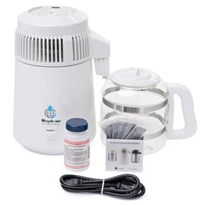 Megahome Countertop Water Distiller, White, Glass Collection