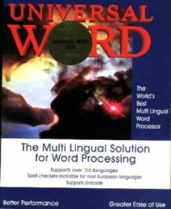 universal word 2000 ml-6 european, arabic, hebrew, greek & cyrillic languages