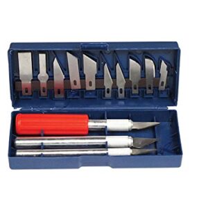 SE 16-Piece Hobby Knife Set with Aluminum Collet Chucks - 813PK