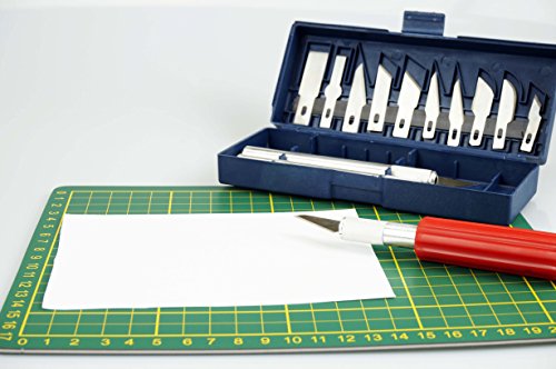 SE 16-Piece Hobby Knife Set with Aluminum Collet Chucks - 813PK