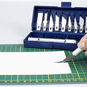 SE 16-Piece Hobby Knife Set with Aluminum Collet Chucks - 813PK