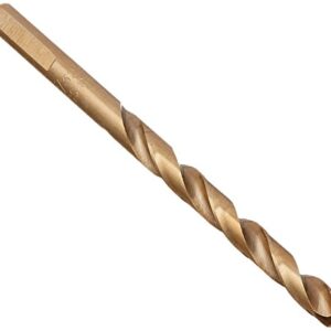 BOSCH CO2141 1-Piece 7/32 In. x 3-3/4 In. Cobalt Metal Drill Bit for Drilling Applications in Light-Gauge Metal, High-Carbon Steel, Aluminum and Ally Steel, Cast Iron, Stainless Steel, Titanium