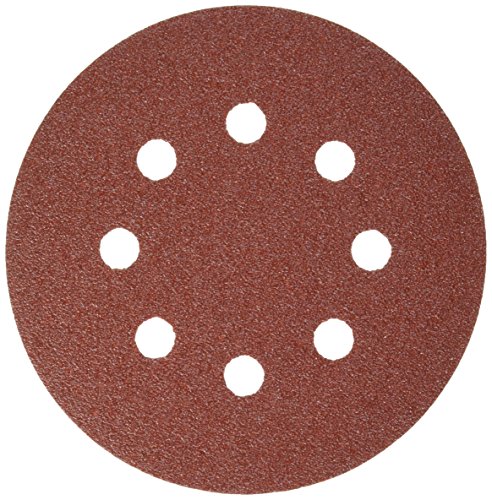 BOSCH SR5R080 5-Piece 80 Grit 5 In. 8 Hole Hook-And-Loop Sanding Discs