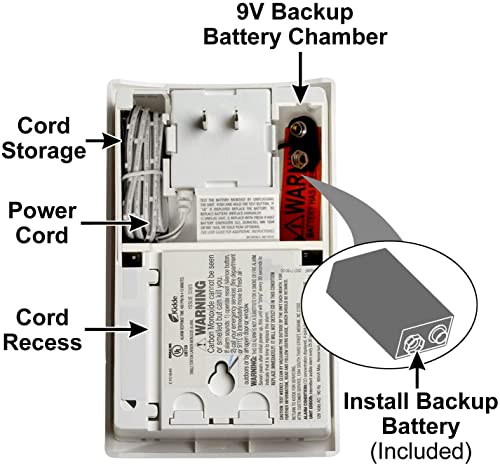 Kidde Carbon Monoxide Detector, Propane, Natural, Methane, & Explosive Gas Alarm, Plug-In Wall with 9-Volt Battery Backup, Digital LED Display