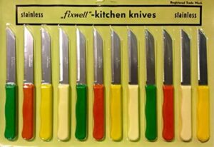 fixwell stainless steel knife set, 12-piece