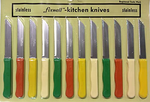 Fixwell Stainless Steel Knife Set, 12-Piece