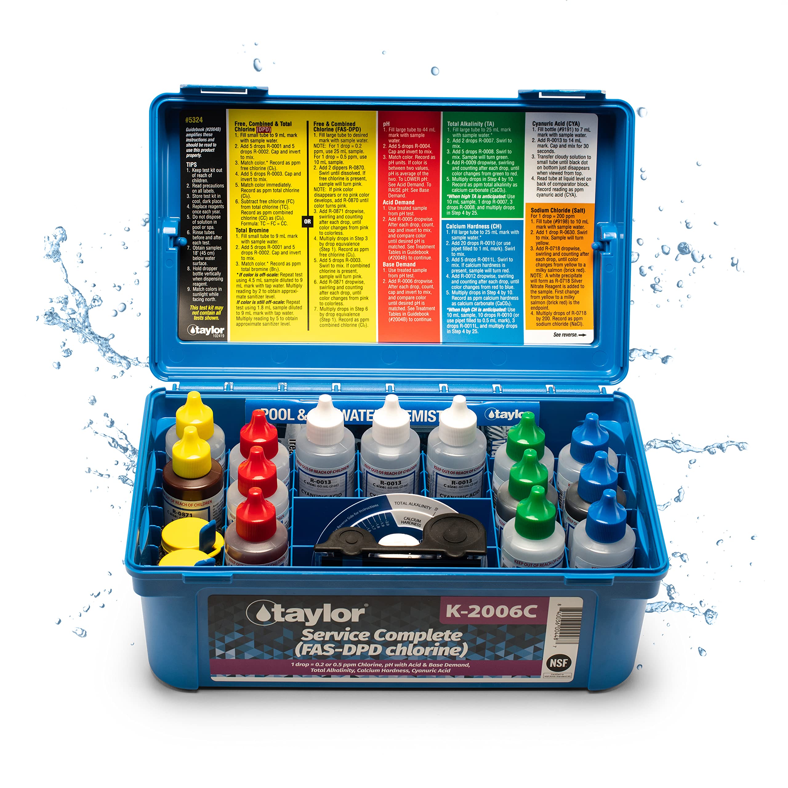 Taylor Service Complete Pool Water Test Kit K-2006C