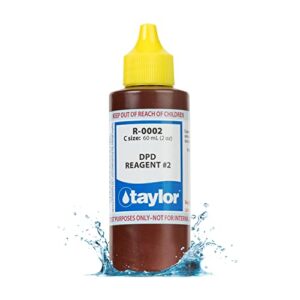 taylor technologies taylor tech r-0002-c no.2 reagent dpd liquid for swimming pool, 2-ounce, as shown