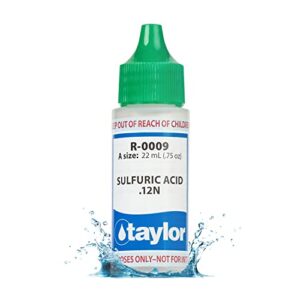 taylor technologies inc r-0009-a sulfuric acid .12n 3/4 oz