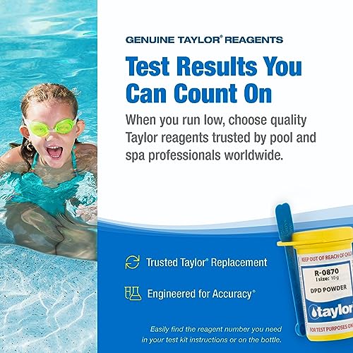 Taylor Technologies Taylor Tech R-0870-I DPD Powder for Swimming Pool, 10gm, As Shown