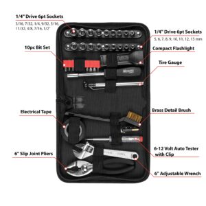 Performance Tool W1197 38 Piece Compact Tool Set with Zipper Case