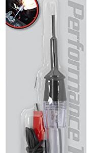 Performance Tool W2975C Deluxe Tester (12 Volt) With 3-Inch Probe, Black/Red