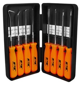 performance tool w941 8-piece specialty pick/driver set, precision pick & hook set with scraper