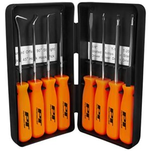 Performance Tool W941 8-Piece Specialty Pick/Driver Set, Precision Pick & Hook Set with Scraper