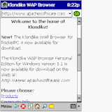 klondike wap browser for pocket pc/ pocket pc 2002