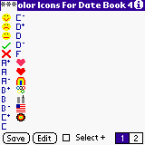 25 color icons for datebk