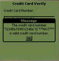 credit card verifier