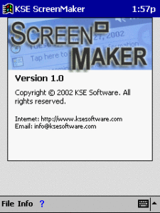 kse screenmaker (pocket pc 2002) - english