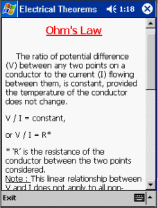 electrical theorems for 2002