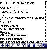 PEPID CRC - CLINICAL ROTATION COMPANION (PPC 2003)