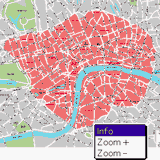 london congestion charge map (palm) downloadable software
