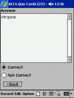 ACLS Quiz Cards for Pocket PC