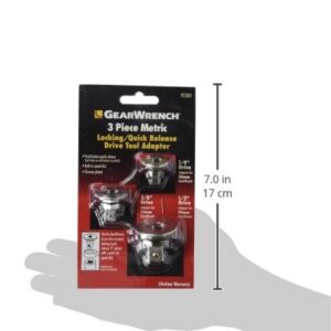 GEARWRENCH 3 Pc. Ratcheting Wrench to Square Drive Adapter Set, Metric - 9230D