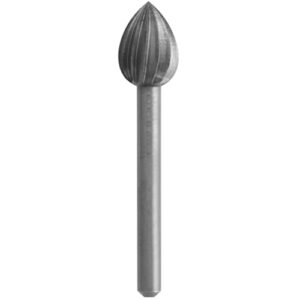 dremel 124 rotary tool accessory carving bit- perfect for wood, plastic, and soft metals , gray