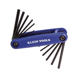 klein tools 70573 grip-it hex key set, 12-key, sae/metric sizes