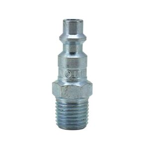 milton industrial air plug, m-style, 1/4" mnpt, air compressor fitting, air hose quick connect fitting, s-727