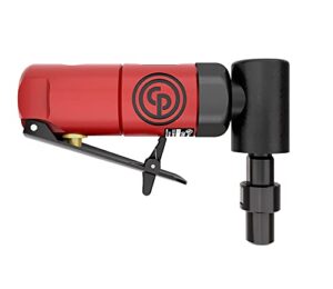 chicago pneumatic cp875 - air die grinder tool, welder, woodworking, automotive car detailing, stainless steel polisher, heavy duty, right angle grinder, 1/4 inch (6 mm), 0.3 hp / 220 w - 22500 rpm