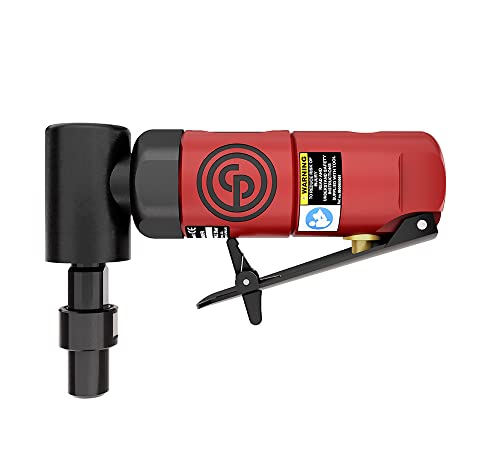 Chicago Pneumatic CP875 - Air Die Grinder Tool, Welder, Woodworking, Automotive Car Detailing, Stainless Steel Polisher, Heavy Duty, Right Angle Grinder, 1/4 Inch (6 mm), 0.3 HP / 220 W - 22500 RPM