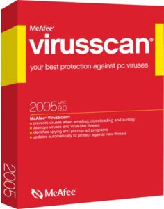 mcafee virusscan 2005 [old version]