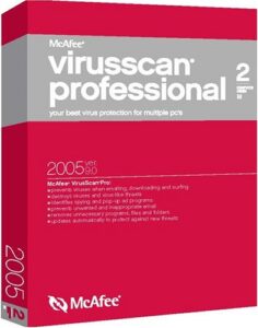 mcafee virusscan pro 2005 9.0 - 2 user