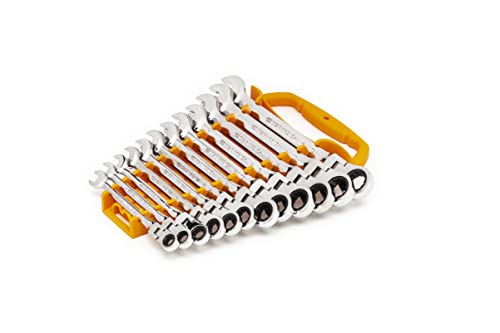 GEARWRENCH 12 Pc. 12 Pt. Flex Head Ratcheting Combination Wrench Set, Metric - 9901D