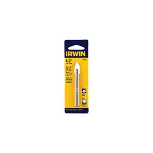 irwin tools 50532 carbide tile and glass drill bit (5 pack), 1/2"