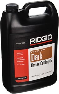 ridgid 70830 dark thread cutting oil, 1-gal. low-odor anti-mist formulation dark pipe threading oil