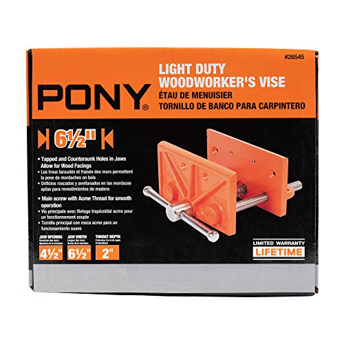 Pony 26545 4-1/2-Inch x 6-1/2-Inch Light Duty Woodworker's Vise