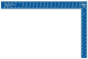 empire level e1190 16-inch by 24-inch professional framing square, blue or black anodized aluminum