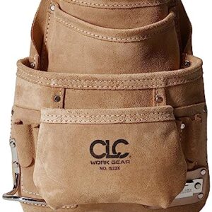 CLC Custom Leathercraft I923X Suede Carpenter's Nail and Tool Bag, 10 Pocket