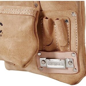 CLC Custom Leathercraft I923X Suede Carpenter's Nail and Tool Bag, 10 Pocket