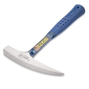 ESTWING Rock Pick - 14 oz Geology Hammer with Pointed Tip & Shock Reduction Grip - E3-14P
