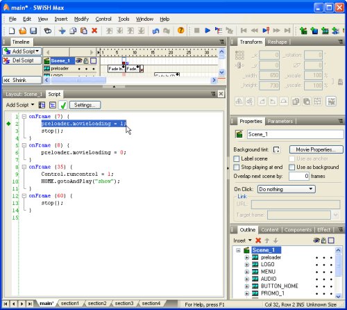 SWiSH Max4: Flash Creation Software