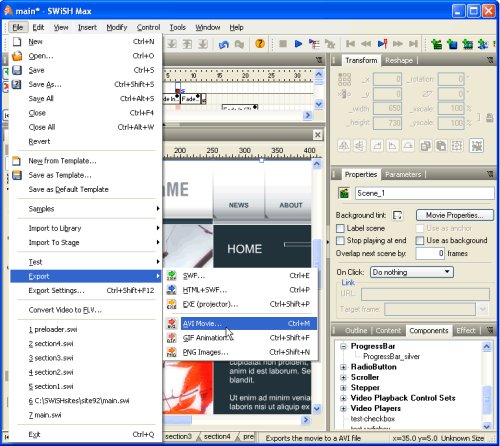 SWiSH Max4: Flash Creation Software