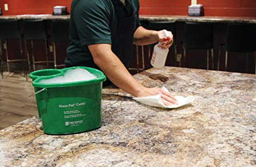 San Jamar KP500 Kleen-Pail Commercial Cleaning Caddy System, Green