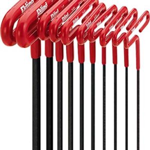 EKLIND 53610 Cushion Grip Hex T-Key allen wrench - 10pc set SAE Inch Sizes 3/32-3/8 6in series